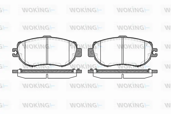 P5563.00 WOKING Комплект тормозных колодок, дисковый тормоз (фото 1)