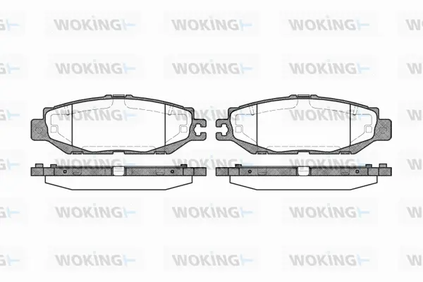 P5573.00 WOKING Комплект тормозных колодок, дисковый тормоз (фото 1)