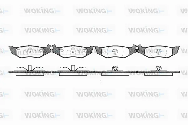 P5933.00 WOKING Комплект тормозных колодок, дисковый тормоз (фото 1)
