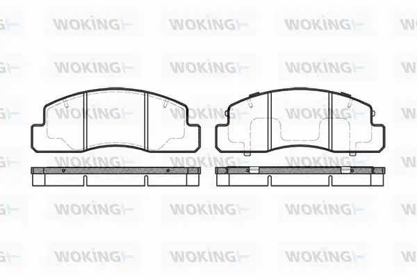 P5953.00 WOKING Комплект тормозных колодок, дисковый тормоз (фото 1)