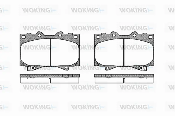 P6073.04 WOKING Комплект тормозных колодок, дисковый тормоз (фото 1)