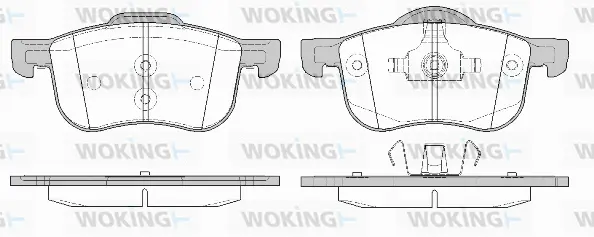P6133.10 WOKING Комплект тормозных колодок, дисковый тормоз (фото 1)