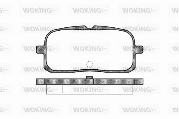 P6153.00 WOKING Комплект тормозных колодок, дисковый тормоз (фото 1)