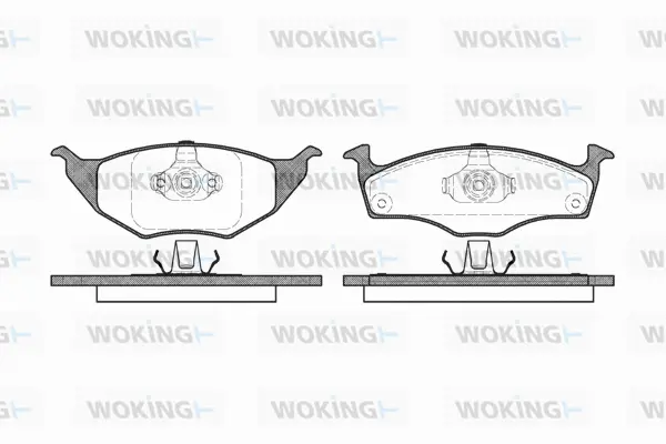 P6183.00 WOKING Комплект тормозных колодок, дисковый тормоз (фото 1)