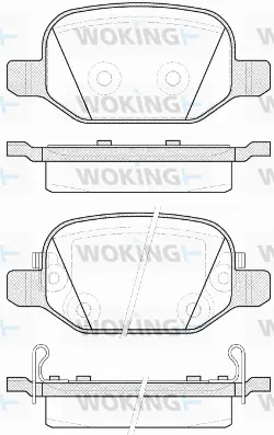 P6273.52 WOKING Комплект тормозных колодок, дисковый тормоз (фото 1)