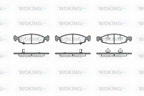 P6363.02 WOKING Комплект тормозных колодок, дисковый тормоз (фото 1)