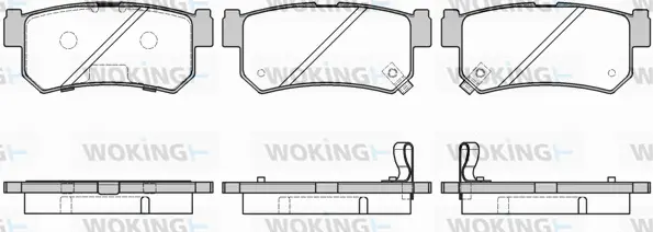 P6463.42 WOKING Комплект тормозных колодок, дисковый тормоз (фото 1)