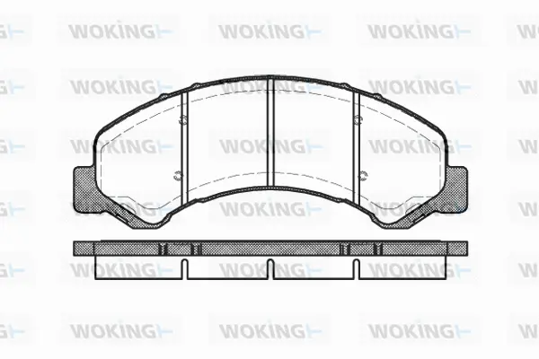P6633.00 WOKING Комплект тормозных колодок, дисковый тормоз (фото 1)