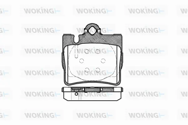 P6703.00 WOKING Комплект тормозных колодок, дисковый тормоз (фото 1)