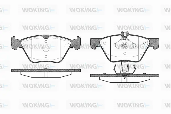 P7013.30 WOKING Комплект тормозных колодок, дисковый тормоз (фото 1)
