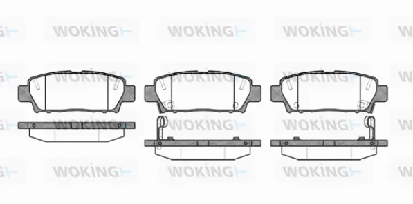 P7323.02 WOKING Комплект тормозных колодок, дисковый тормоз (фото 1)