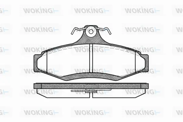 P7463.10 WOKING Комплект тормозных колодок, дисковый тормоз (фото 1)