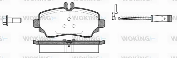 P7503.22 WOKING Комплект тормозных колодок, дисковый тормоз (фото 1)
