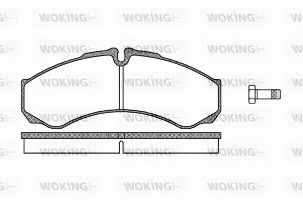 P7513.10 WOKING Комплект тормозных колодок, дисковый тормоз (фото 1)