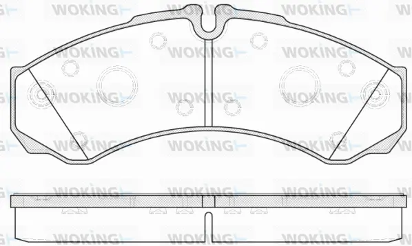 P7513.20 WOKING Комплект тормозных колодок, дисковый тормоз (фото 1)
