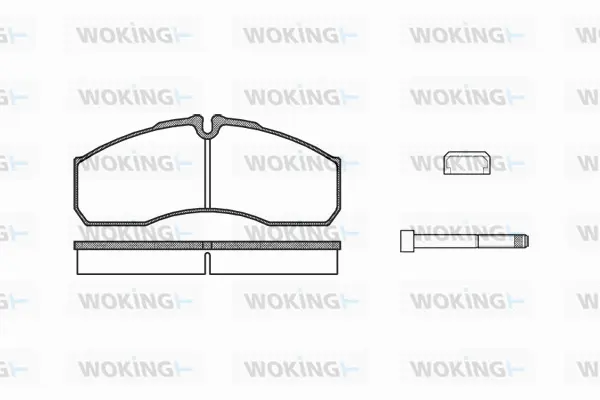 P7513.86 WOKING Комплект тормозных колодок, дисковый тормоз (фото 1)