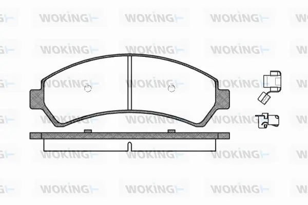 P7883.00 WOKING Комплект тормозных колодок, дисковый тормоз (фото 1)