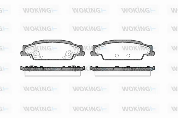 P8523.02 WOKING Комплект тормозных колодок, дисковый тормоз (фото 1)