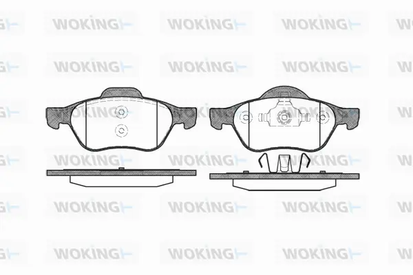 P8623.00 WOKING Комплект тормозных колодок, дисковый тормоз (фото 1)