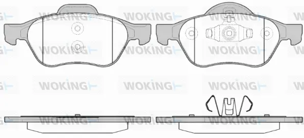 P8623.40 WOKING Комплект тормозных колодок, дисковый тормоз (фото 1)