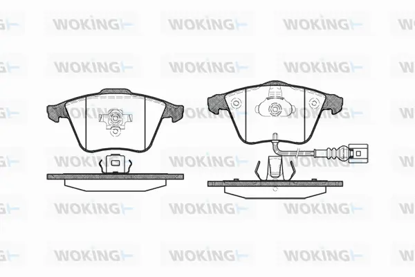P8643.32 WOKING Комплект тормозных колодок, дисковый тормоз (фото 1)