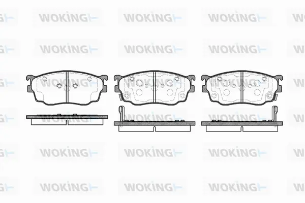 P9003.02 WOKING Комплект тормозных колодок, дисковый тормоз (фото 1)