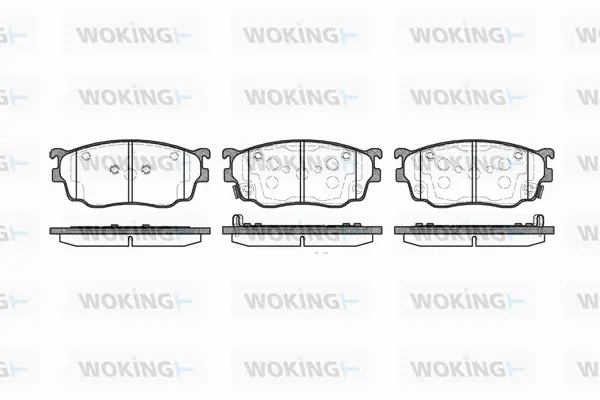 P9003.12 WOKING Комплект тормозных колодок, дисковый тормоз (фото 1)