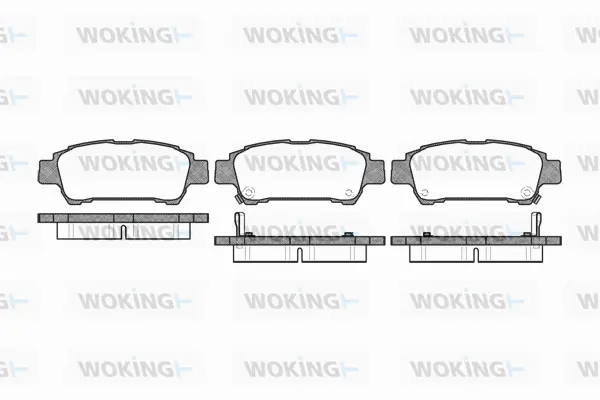 P9203.02 WOKING Комплект тормозных колодок, дисковый тормоз (фото 1)
