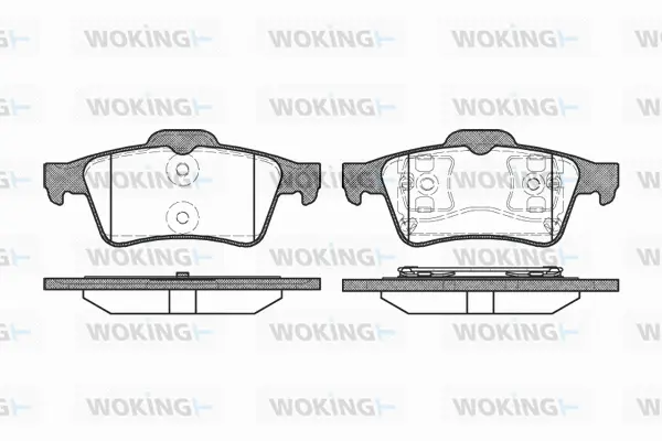 P9423.00 WOKING Комплект тормозных колодок, дисковый тормоз (фото 1)