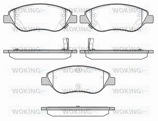 P9603.12 WOKING Комплект тормозных колодок, дисковый тормоз (фото 1)