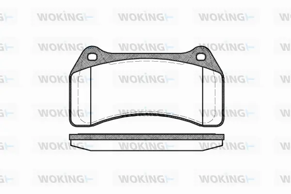 P9953.00 WOKING Комплект тормозных колодок, дисковый тормоз (фото 1)