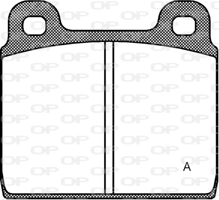 BPA0002.20 OPEN PARTS Комплект тормозных колодок, дисковый тормоз (фото 1)