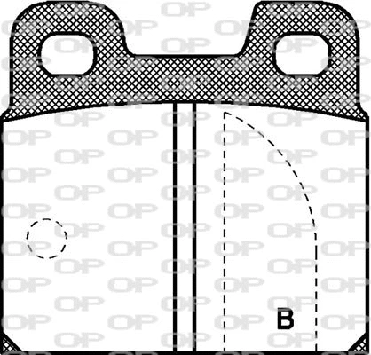BPA0005.01 OPEN PARTS Комплект тормозных колодок, дисковый тормоз (фото 2)