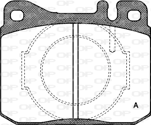 BPA0010.40 OPEN PARTS Комплект тормозных колодок, дисковый тормоз (фото 1)