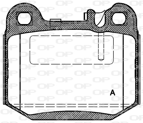 BPA0014.40 OPEN PARTS Комплект тормозных колодок, дисковый тормоз (фото 1)