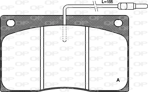 BPA0044.02 OPEN PARTS Комплект тормозных колодок, дисковый тормоз (фото 1)