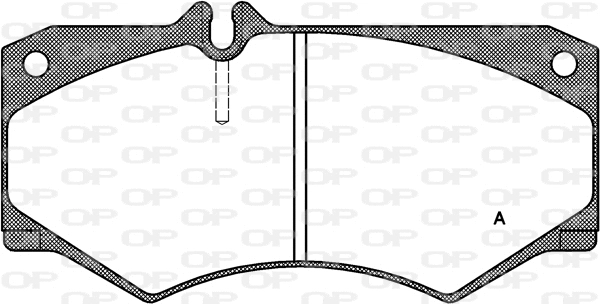 BPA0047.30 OPEN PARTS Комплект тормозных колодок, дисковый тормоз (фото 1)