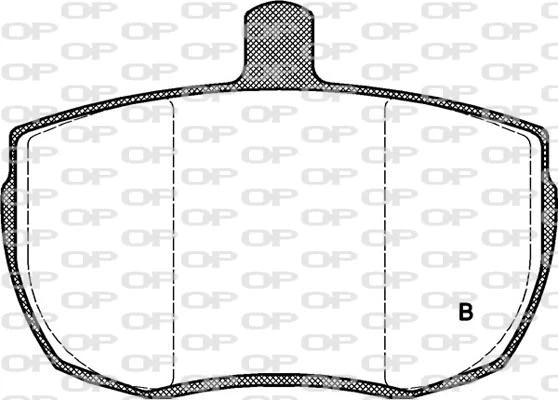 BPA0056.22 OPEN PARTS Комплект тормозных колодок, дисковый тормоз (фото 2)