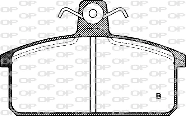 BPA0128.32 OPEN PARTS Комплект тормозных колодок, дисковый тормоз (фото 2)