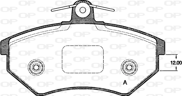 BPA0134.40 OPEN PARTS Комплект тормозных колодок, дисковый тормоз (фото 1)