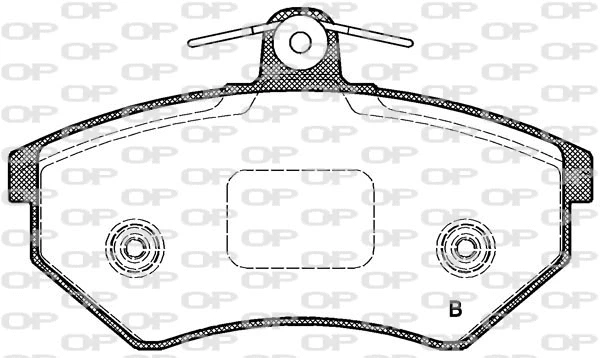 BPA0134.62 OPEN PARTS Комплект тормозных колодок, дисковый тормоз (фото 2)