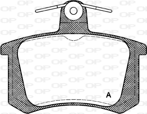 BPA0135.20 OPEN PARTS Комплект тормозных колодок, дисковый тормоз (фото 1)