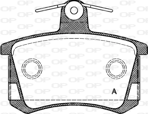 BPA0135.40 OPEN PARTS Комплект тормозных колодок, дисковый тормоз (фото 1)