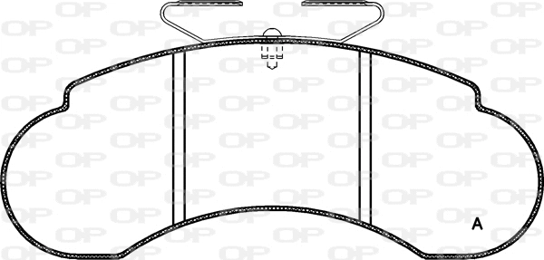 BPA0142.10 OPEN PARTS Комплект тормозных колодок, дисковый тормоз (фото 1)
