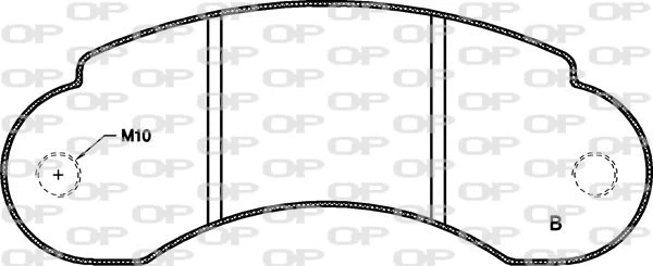 BPA0142.10 OPEN PARTS Комплект тормозных колодок, дисковый тормоз (фото 2)