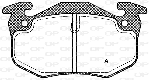 BPA0144.50 OPEN PARTS Комплект тормозных колодок, дисковый тормоз (фото 1)