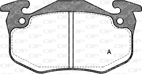 BPA0144.80 OPEN PARTS Комплект тормозных колодок, дисковый тормоз (фото 1)