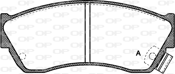 BPA0147.22 OPEN PARTS Комплект тормозных колодок, дисковый тормоз (фото 1)