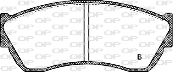 BPA0147.22 OPEN PARTS Комплект тормозных колодок, дисковый тормоз (фото 2)
