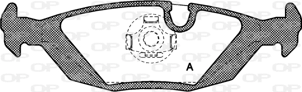 BPA0155.00 OPEN PARTS Комплект тормозных колодок, дисковый тормоз (фото 1)